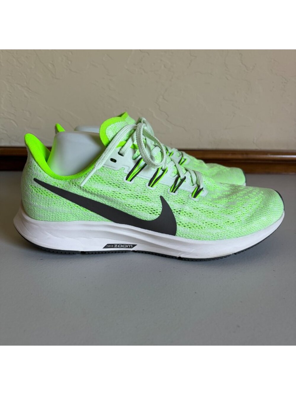 Nike Air Zoom Pegasus 36 Electric Green Neon Green Mesh Athletic Shoes Men's US